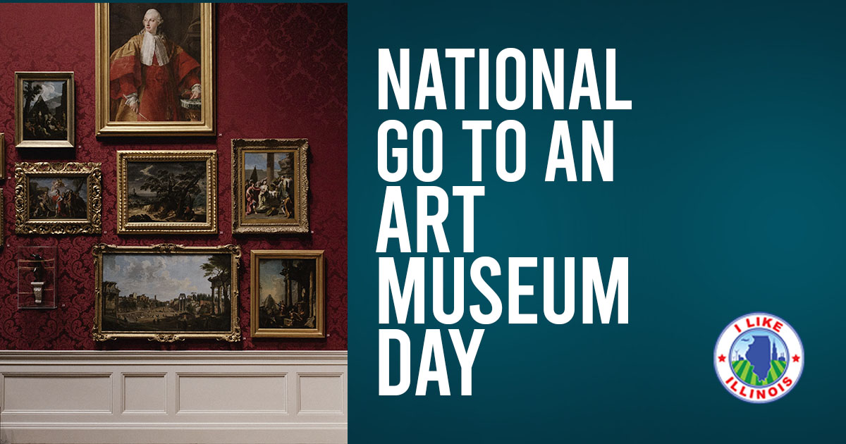 A graphic that says National Go To An Art Museum Day