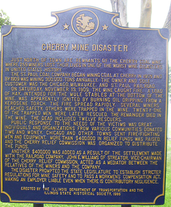 Cherry Mine Historical Marker2