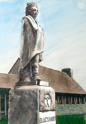 Black Hawk Statue